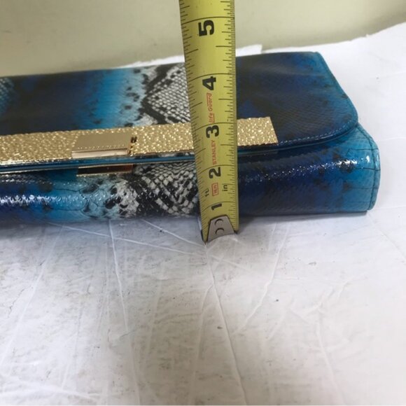 Roccobarocco NEW Clutch Bag Animal Snake Print Large Shoulder Purse Logo Vegan - Picture 16 of 16